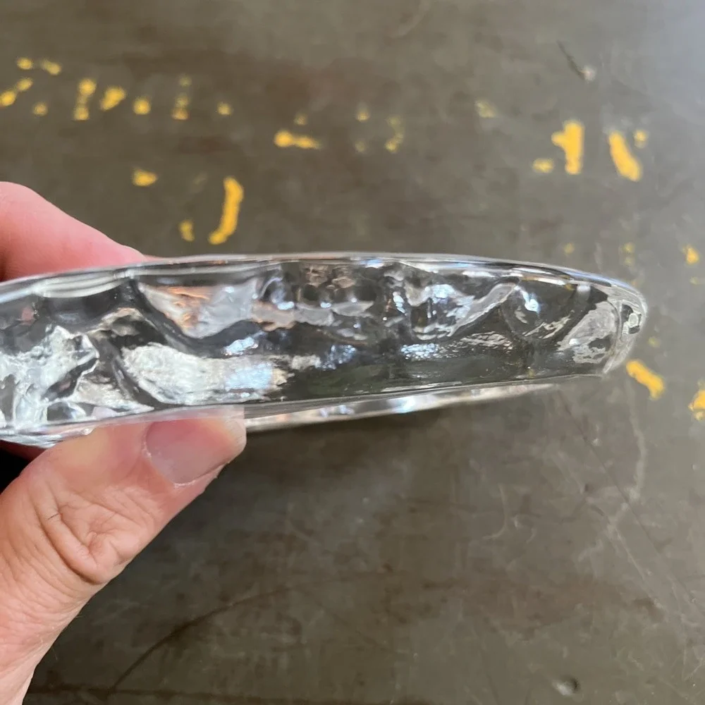 Vintage Etched Crystal Praying Hands 5